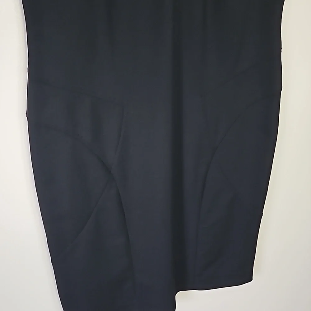 Paperwhite Sleeveless Little Black Bodycon Dress Size 14 - Picture 2 of 5